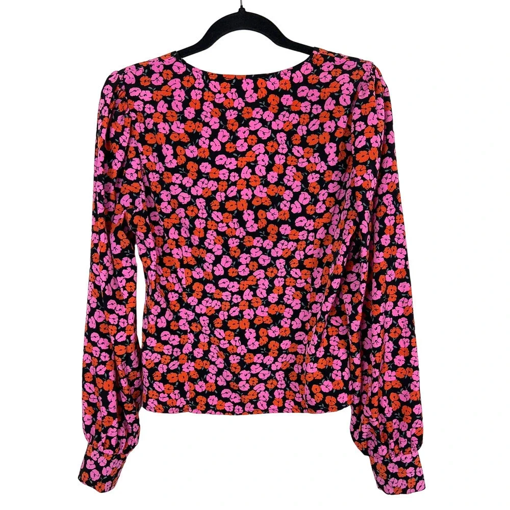 All in Favor Floral Print Blouse Size L